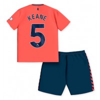 Fotbalové Dres Everton Michael Keane #5 Dětské Venkovní 2023-24 Krátký Rukáv (+ trenýrky)